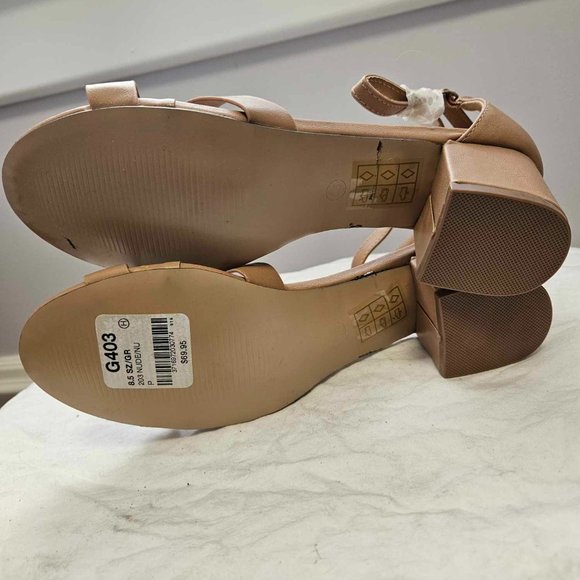 Nude Block Heels - Picture 2 of 2